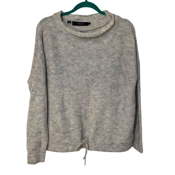 Vero Moda Womens Cream Long Sleeve Cinch Bottom Oversized Alpaca Blend Sweater S - Picture 1 of 7
